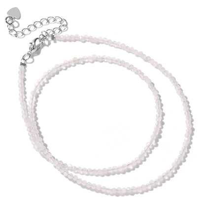 2mm Shining Beads Stone Necklace Choker Jewelry