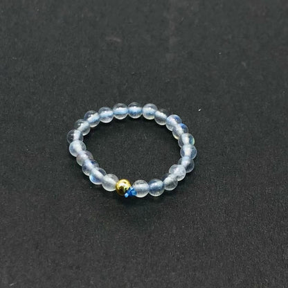 3mm Multi Round Bead Ring Elastic Rings Stackable
