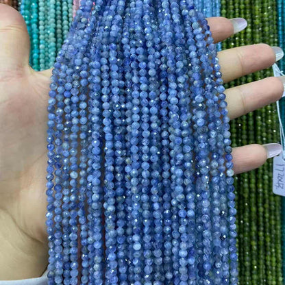 Tiny Round Faceted Beads Gemstone/Quartz/Jasper/Agate 2mm 3mm 4mm