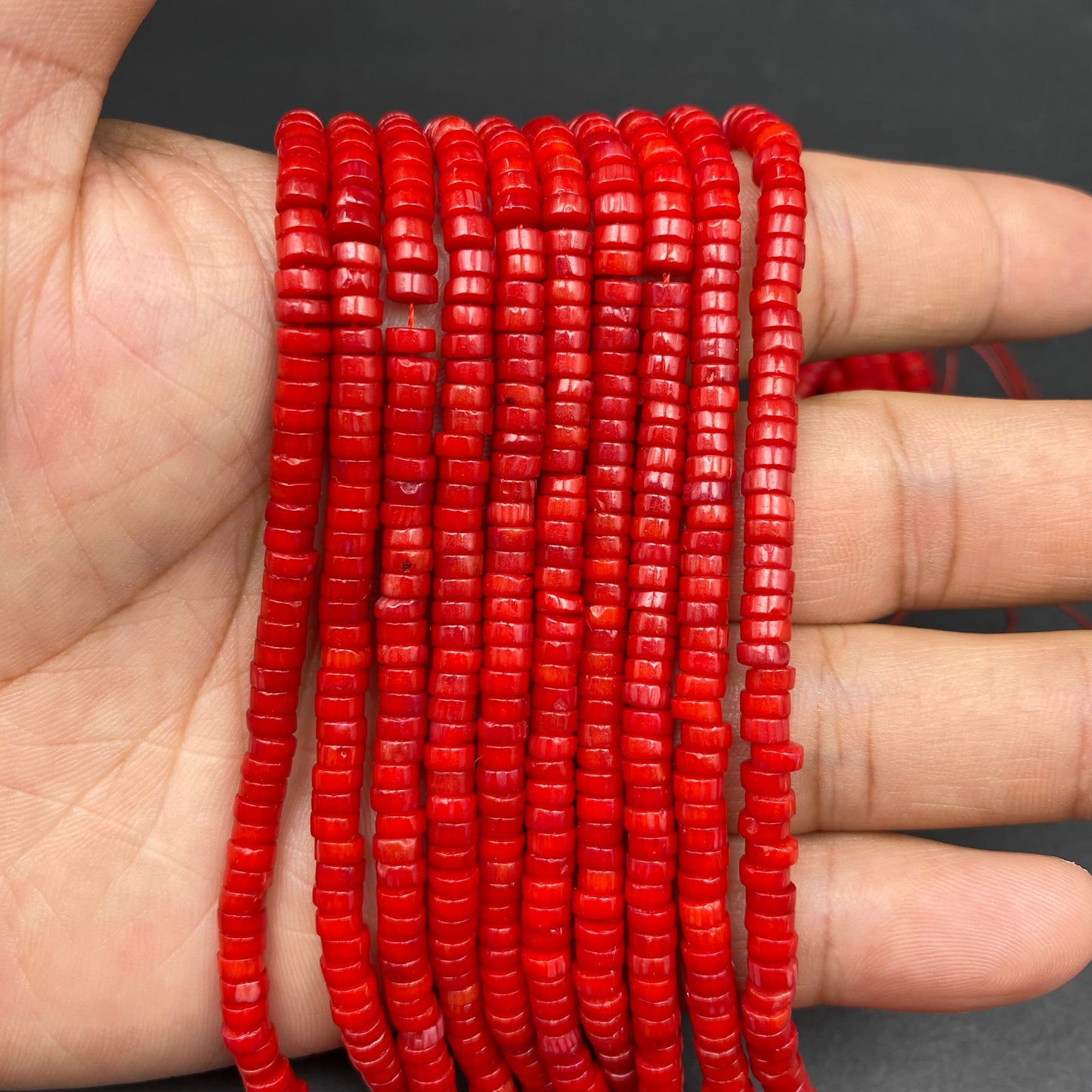 Tube Shape Coral Beads