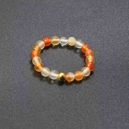 3mm Multi Round Bead Ring Elastic Rings Stackable