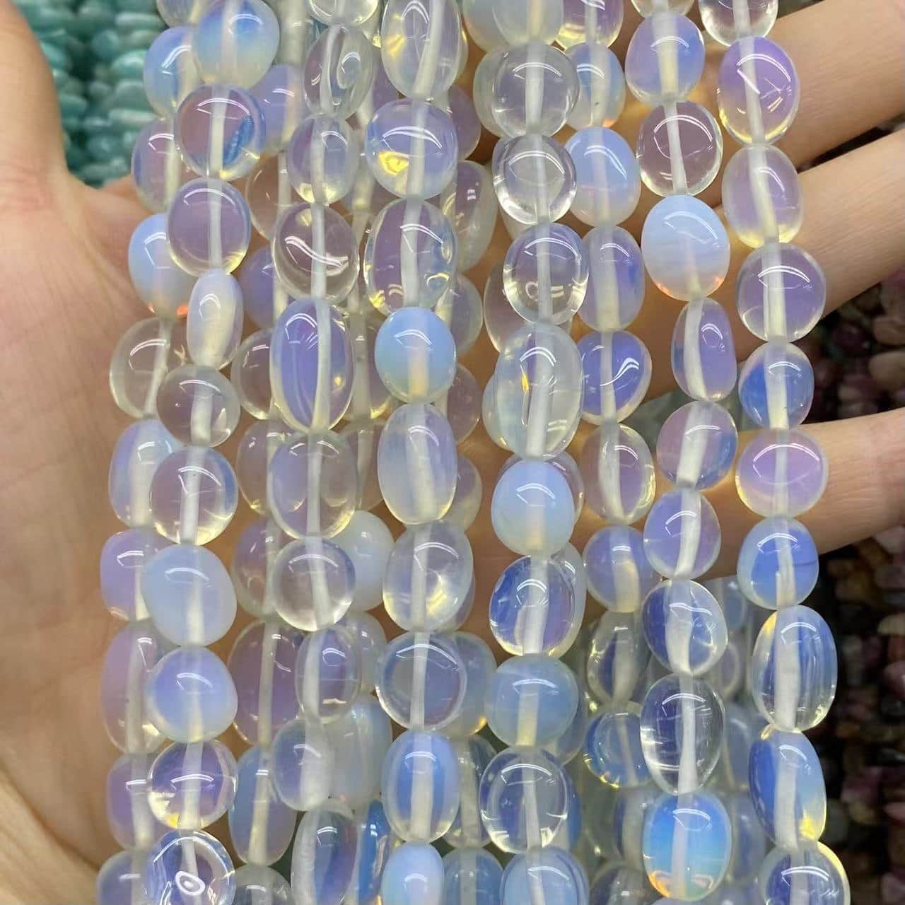 Irregular Smooth Beads 6-8mm Gemstone/Quartz/Jasper/Agate