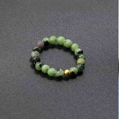 3mm Multi Round Bead Ring Elastic Rings Stackable