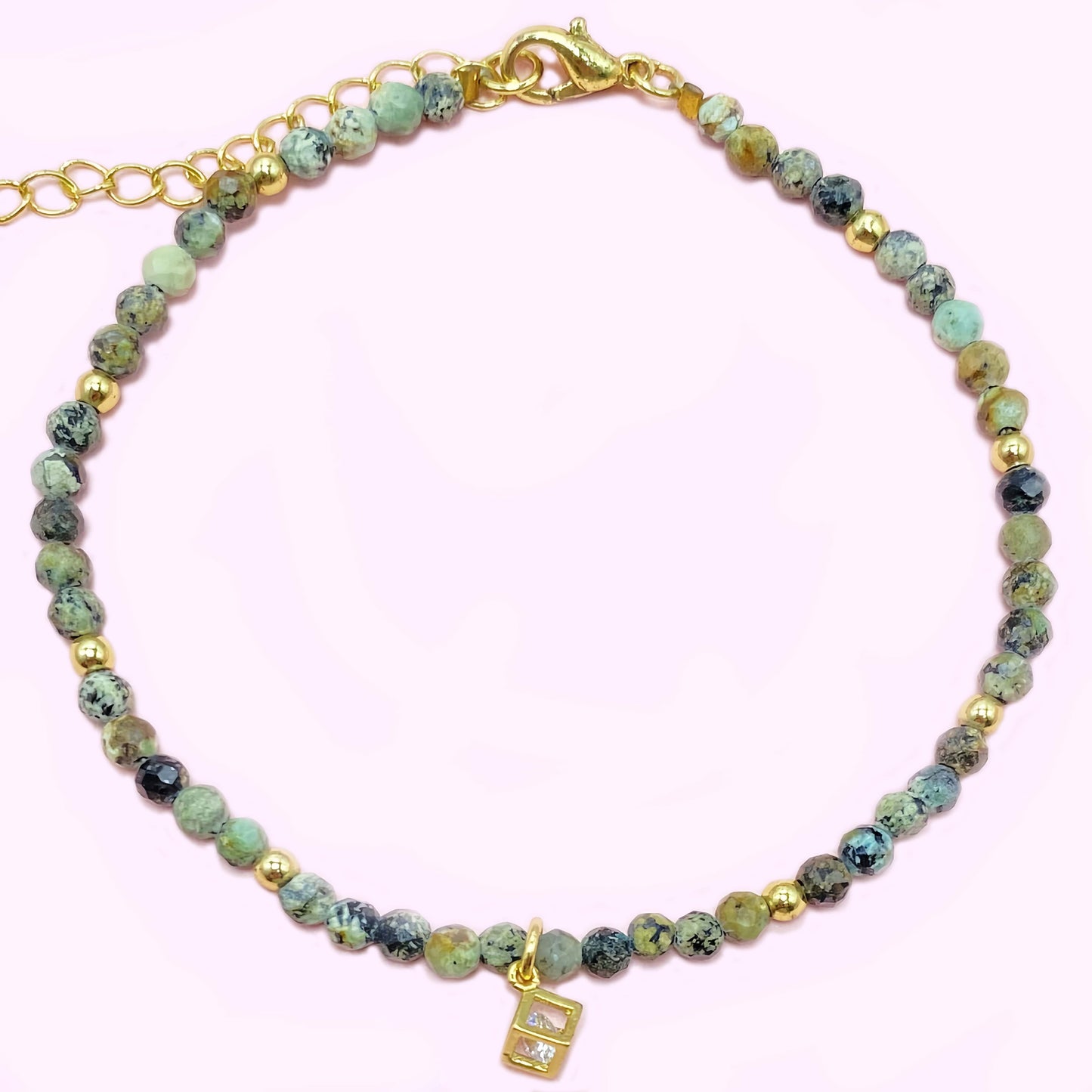 African Turqouise to Improve Body and Health Crystal  Bracelet