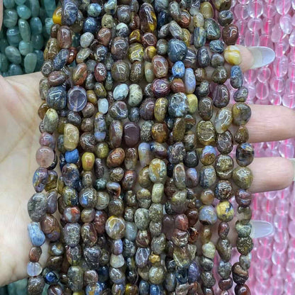 Irregular Smooth Beads 6-8mm Gemstone/Quartz/Jasper/Agate
