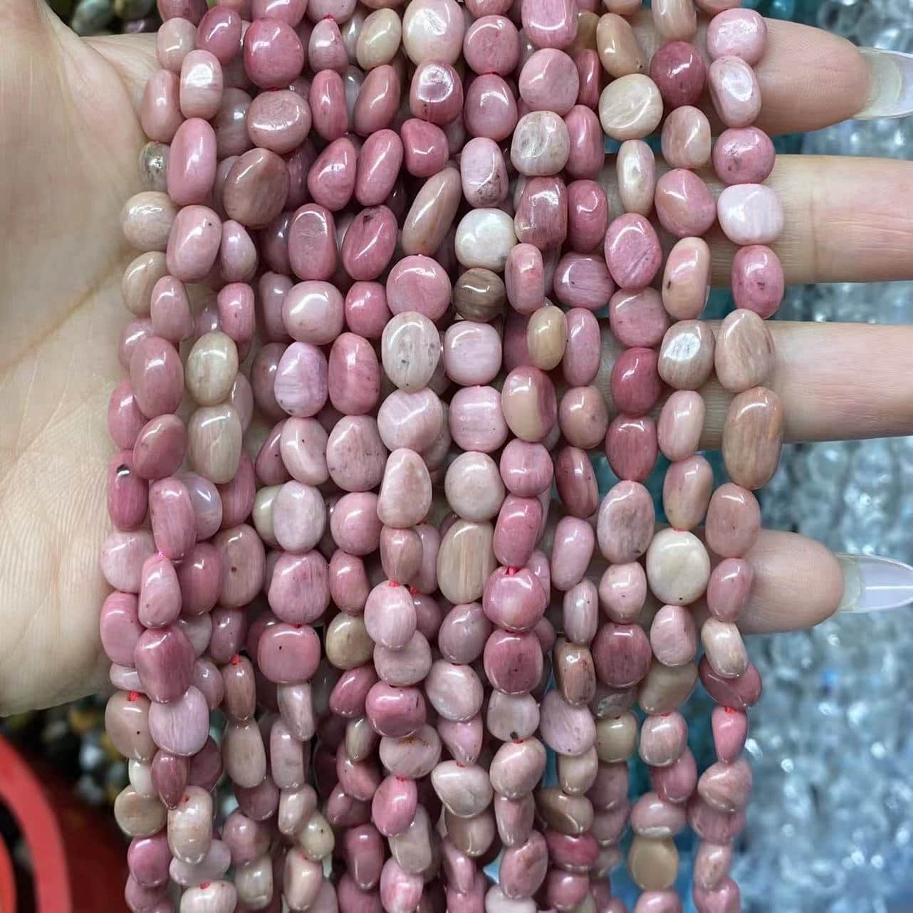 Irregular Smooth Beads 6-8mm Gemstone/Quartz/Jasper/Agate