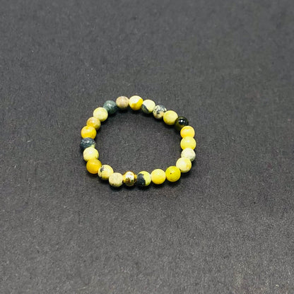 3mm Multi Round Bead Ring Elastic Rings Stackable