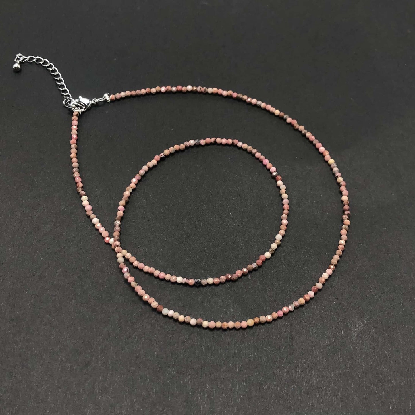 2mm Shining Beads Stone Necklace Choker Jewelry