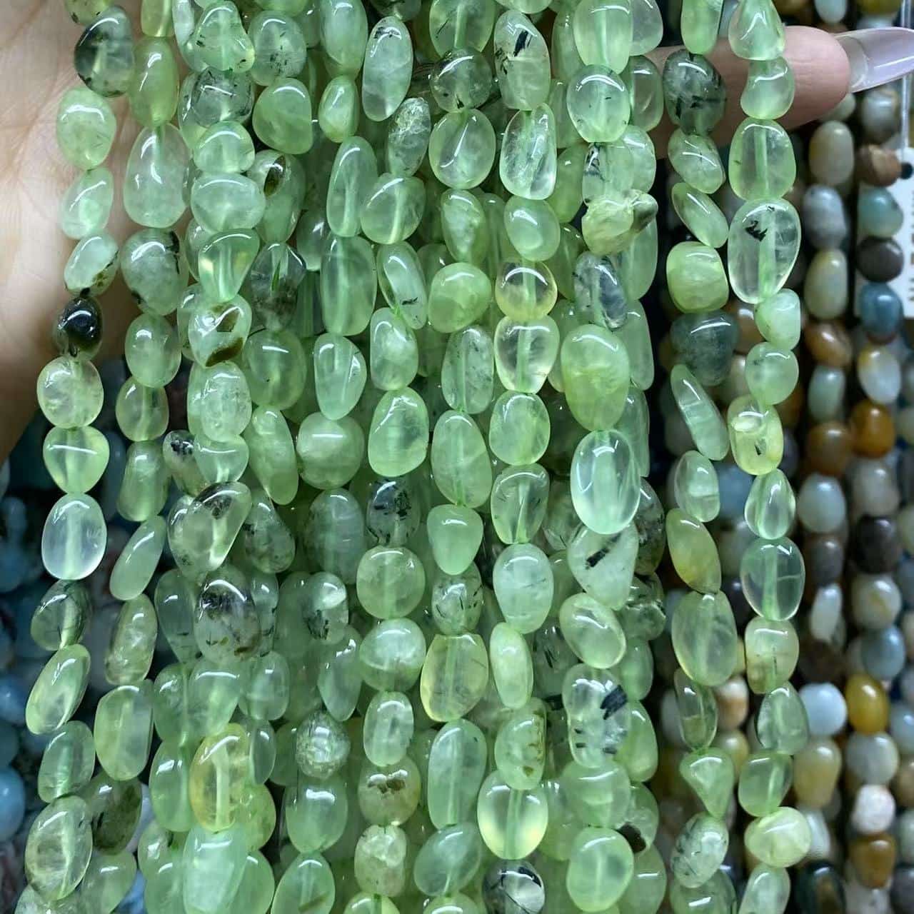 Irregular Smooth Beads 6-8mm Gemstone/Quartz/Jasper/Agate