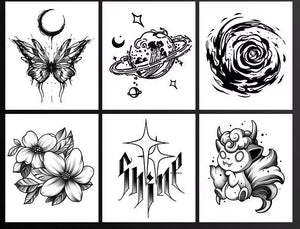 Tattoo Sticker Water Proof-60 Pcs Set TT5