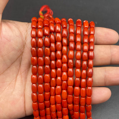 Tube Shape Coral Beads
