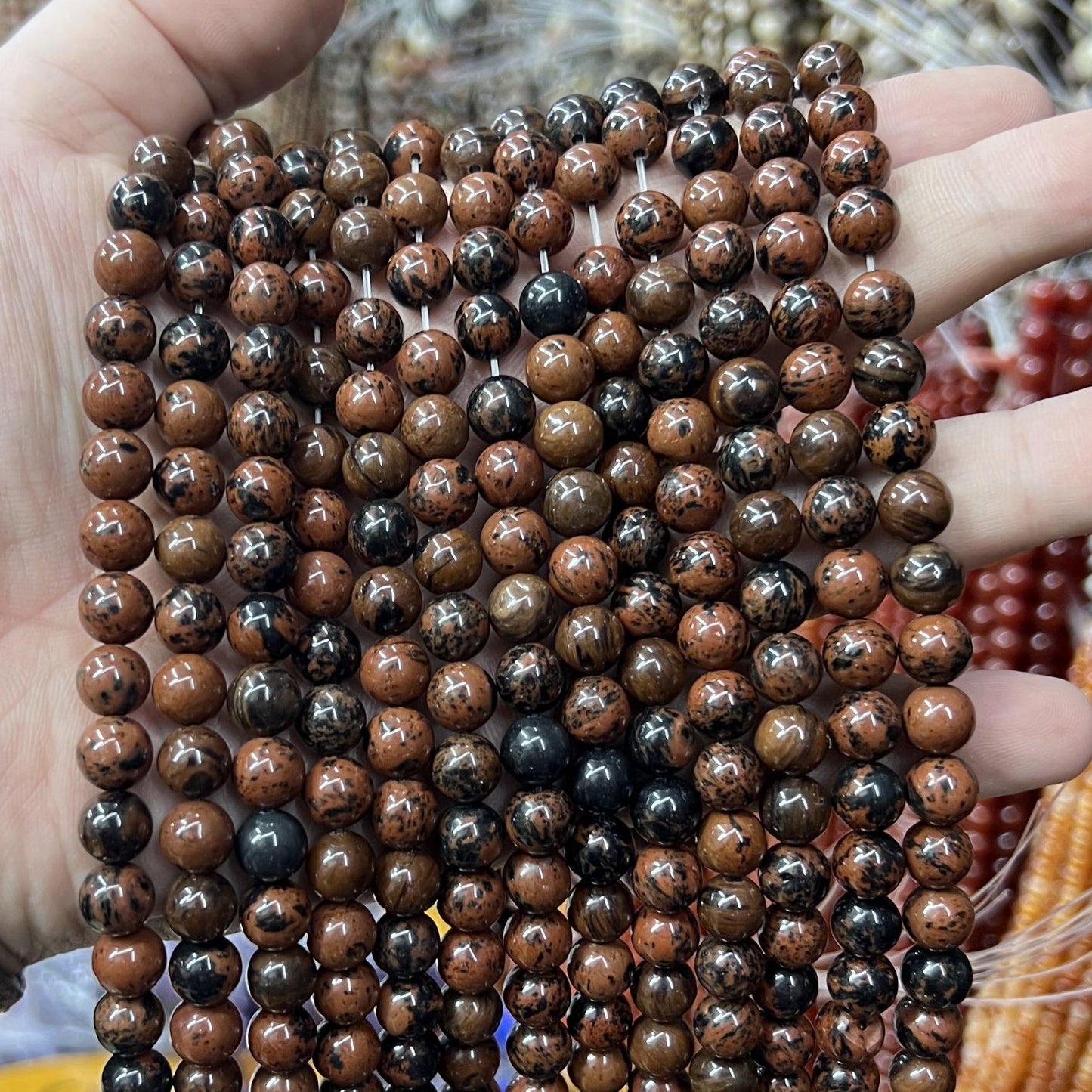 $2.5--8mm #2 Semi- Precious beadsFree Shipping