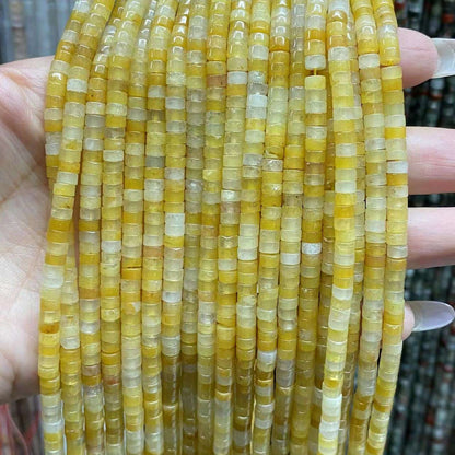 Heishi Rondelle Beads 2x4mm Quartz/Jasper/Agate/Crystal
