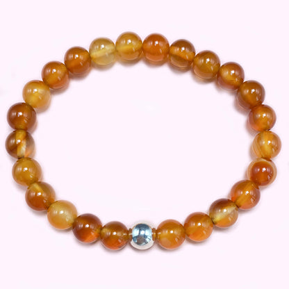 Carnelian for Better Wealth & Career Crystal Bracelet