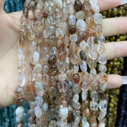 Irregular Smooth Beads 6-8mm Gemstone/Quartz/Jasper/Agate