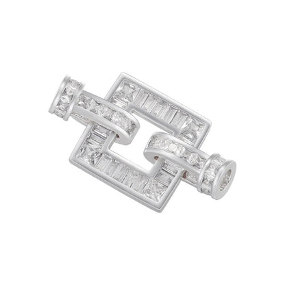 1 Pcs Hooks Accesories Supplies Brass Cubic Zirconia Connectors