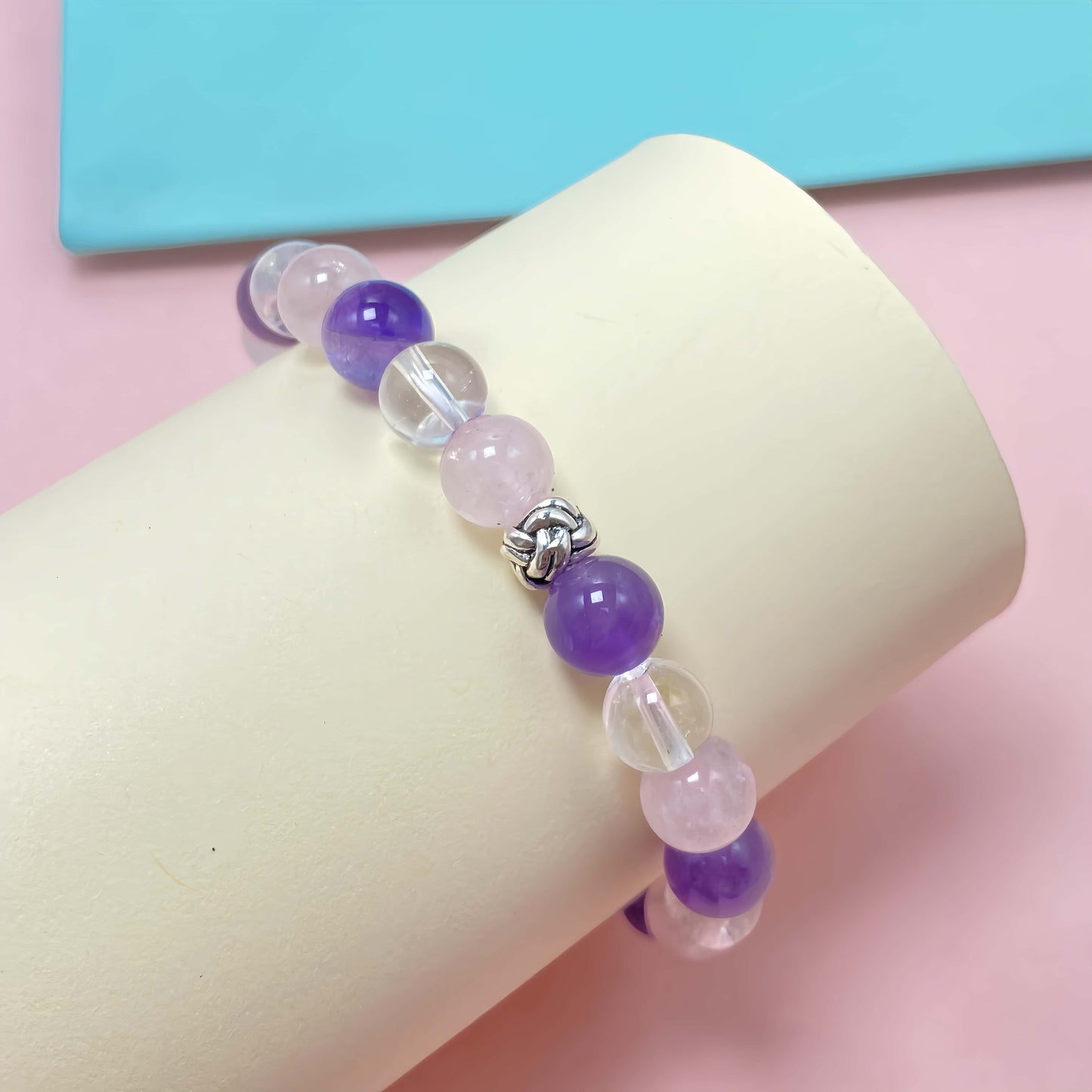 Multi Amethyst Crystal Bracelet for Love and Relationship