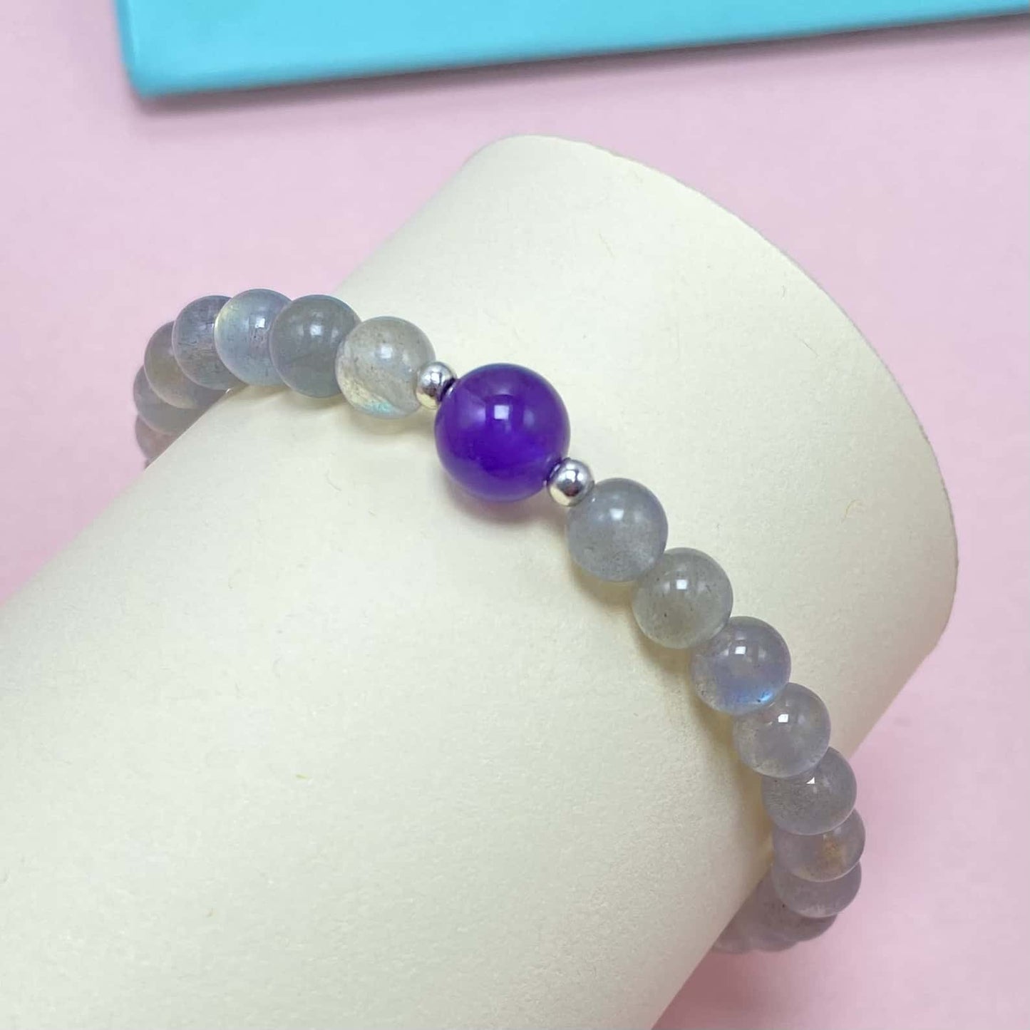 Natural Labradorite to Help Lower Stress & Anxiety Level Crystal Bracelet