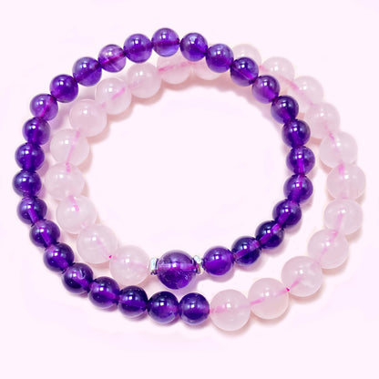 Doublel Quartz Crystal Bracelet for Love and Relationship