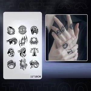 Tattoo Sticker Water Proof-6 Pcs Set TT4