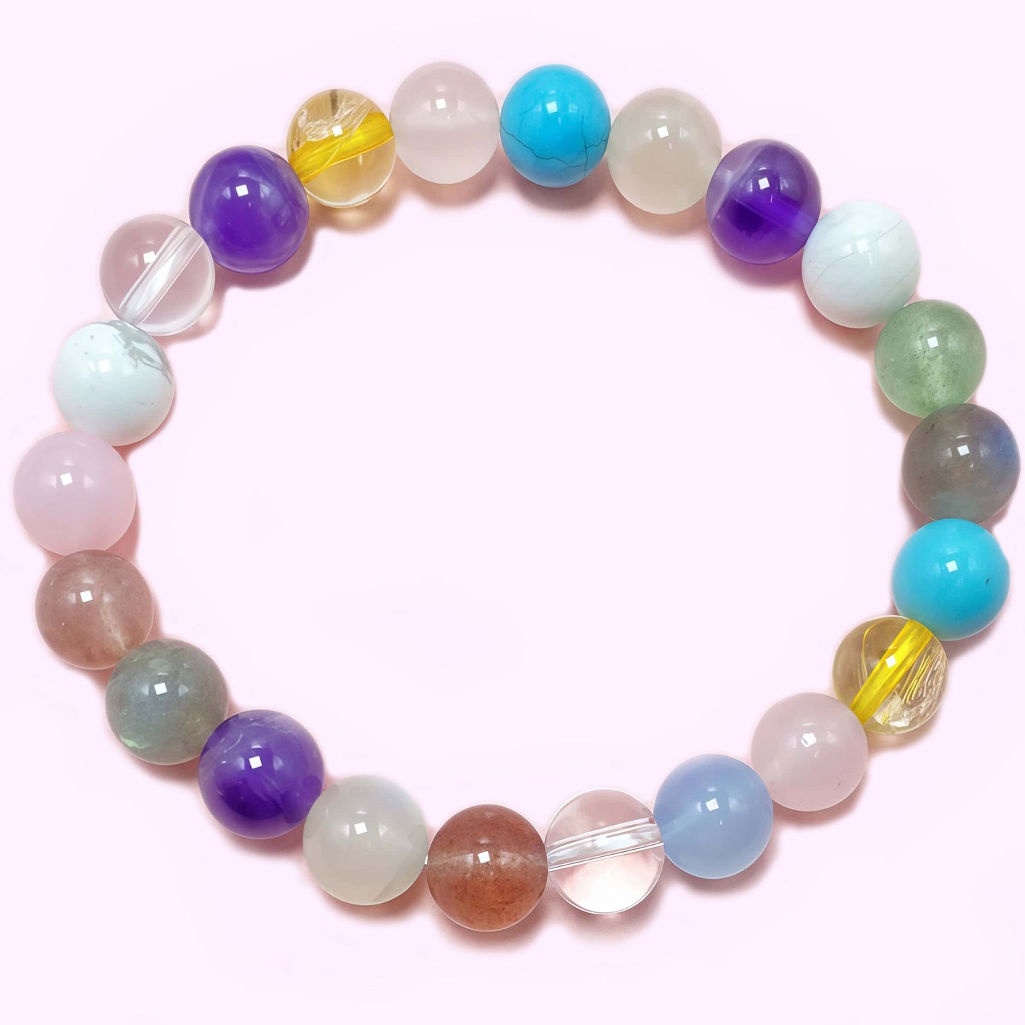 Colorful Seven Chakra Crystal Bracelet
