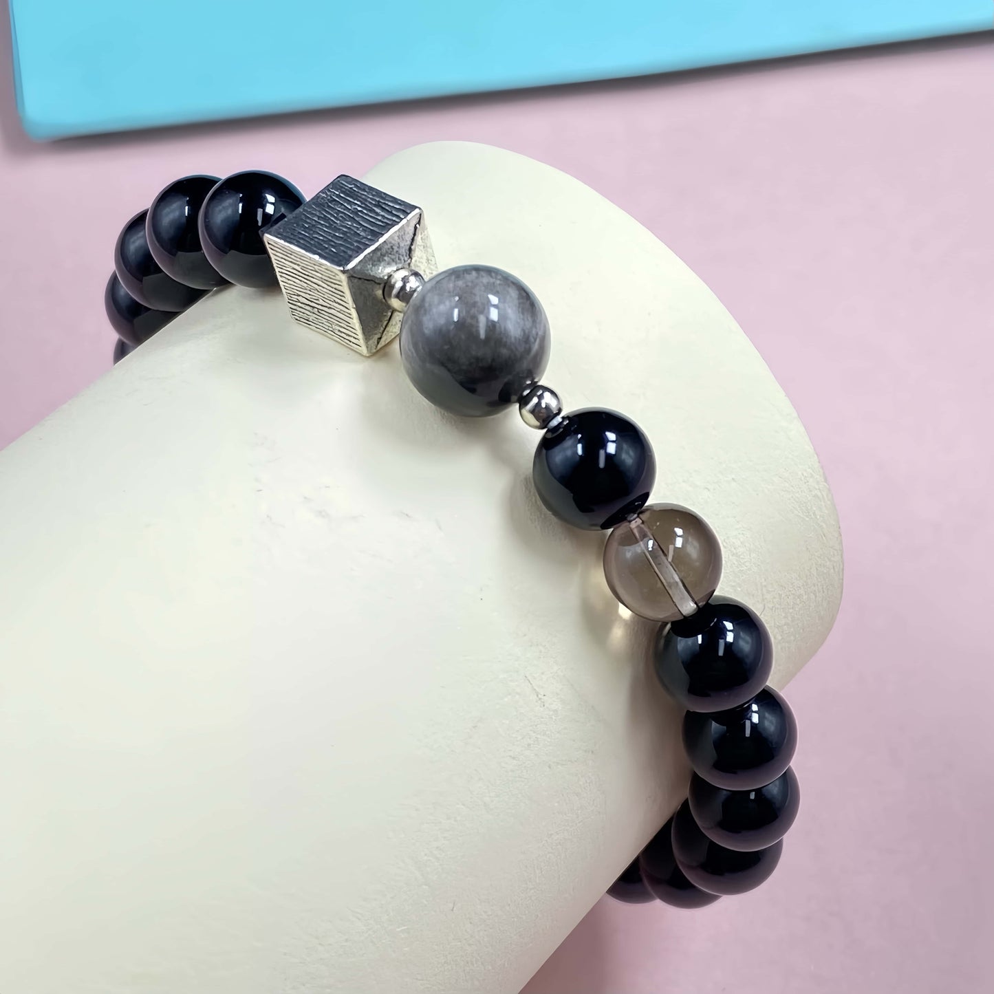 Onyx with Obsidian for Weight Loss Crystal Bracelet