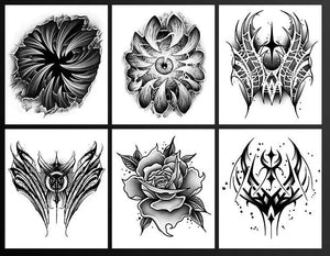 Tattoo Sticker Water Proof-60 Pcs Set TT5