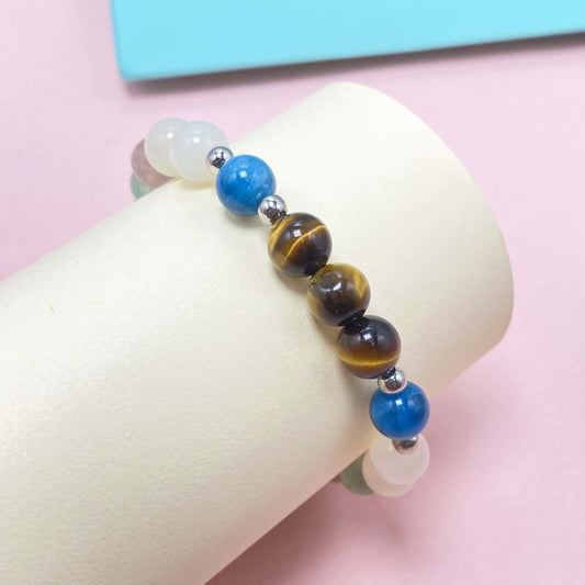 Natural Colorful Crystal Seven Chakra Crystal Bracelet