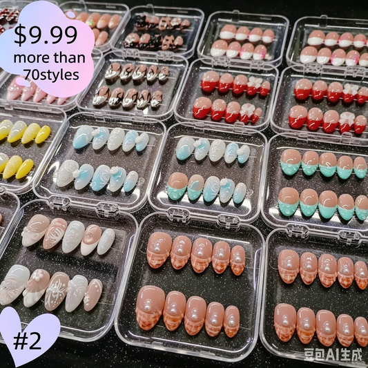 #2 Press On Nails Box – Handmade, Reusable, Unique Styles