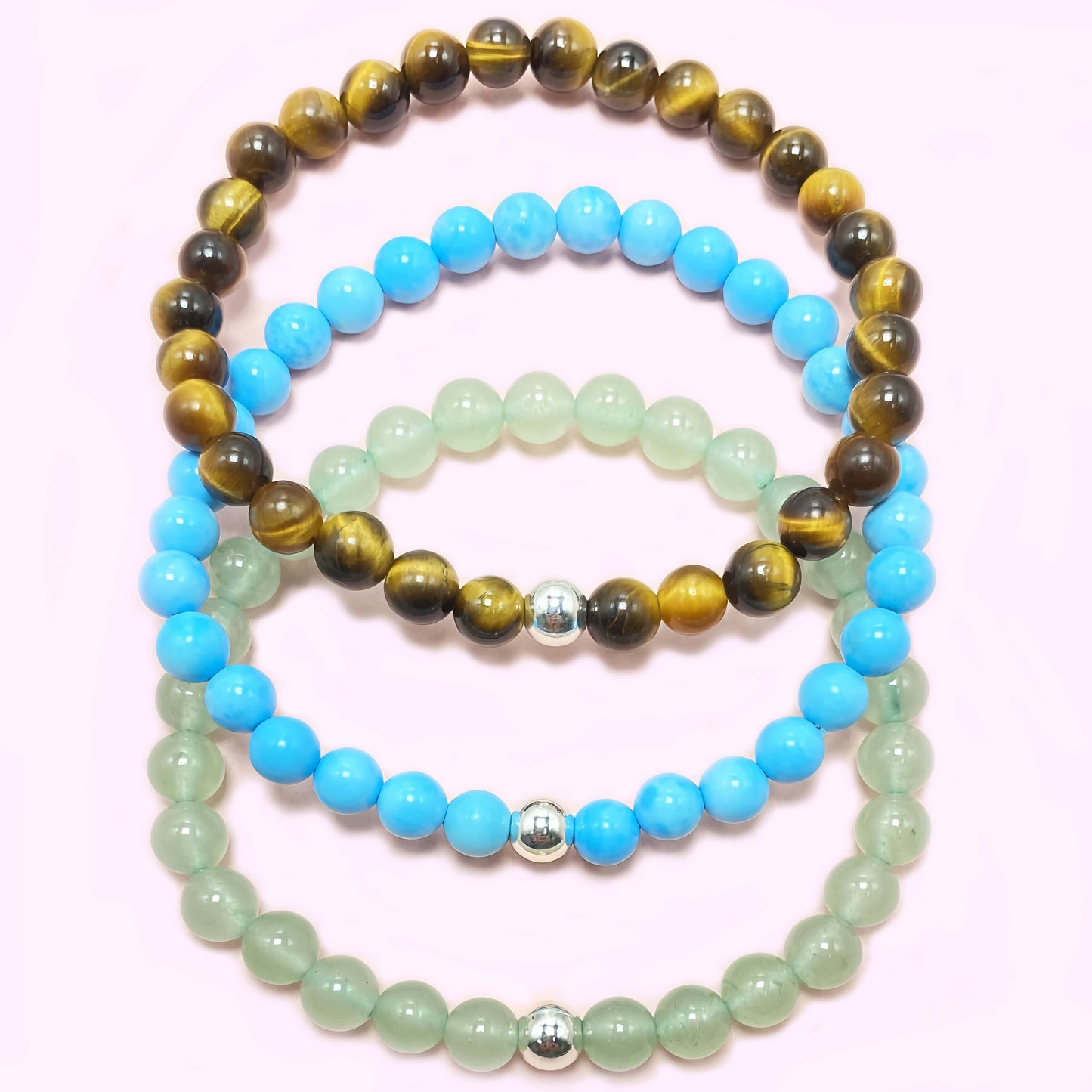 Tripe Strand Green Aventurine to Improve Body and Health Crystal  Bracelet
