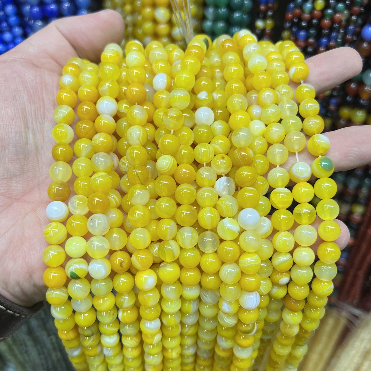 $2.5--8mm #2 Semi- Precious beadsFree Shipping