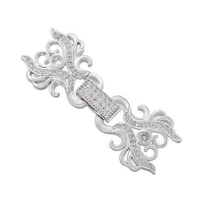 1 Pcs Hooks Accesories Supplies Brass Cubic Zirconia Connectors