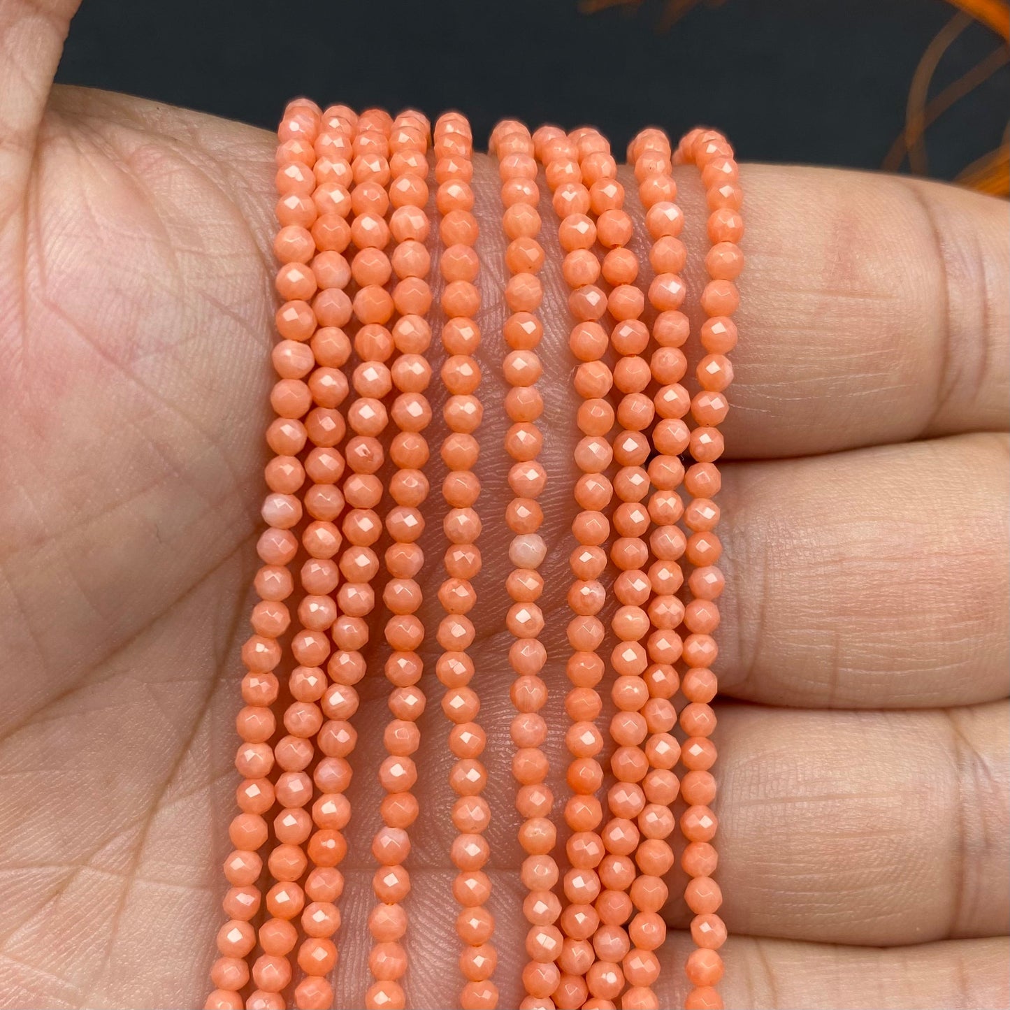 Tube Shape Coral Beads