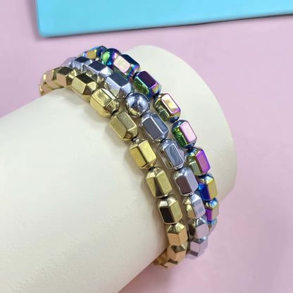 Triple Hematite for Weight Loss Crystal Bracelet