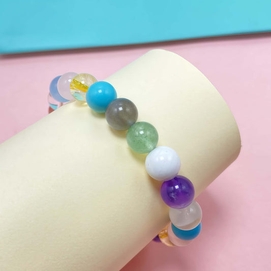 Colorful Seven Chakra Crystal Bracelet