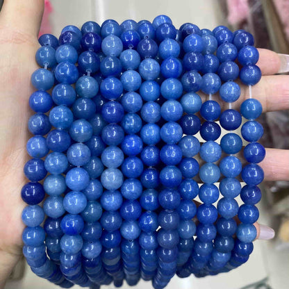 Round Smooth Beads Crystal/Quartz/Jasper/Agate 4mm 6mm 8mm 10mm