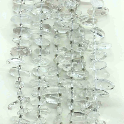 Freeform Chip Clear Quartz Beads