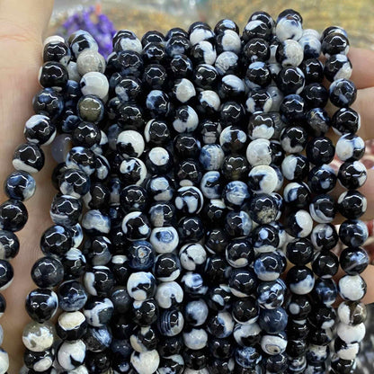 #2 Round Aagte Beads 6mm/8mm/10mm