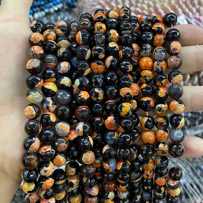 #2 Round Aagte Beads 6mm/8mm/10mm