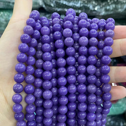 Color Jade Beads Round Smooth/Faceted Beads 6mm/8mm/10mm