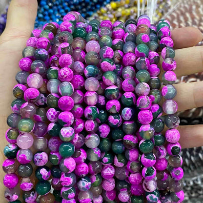 #2 Round Aagte Beads 6mm/8mm/10mm