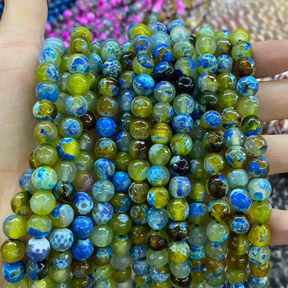 #2 Round Aagte Beads 6mm/8mm/10mm