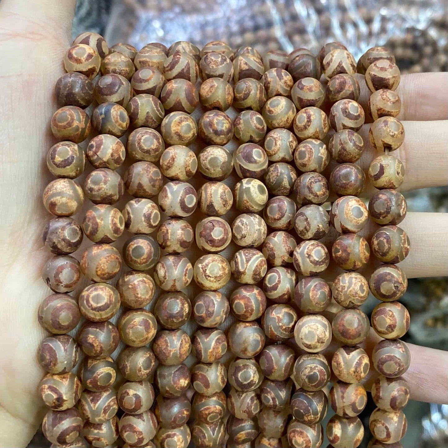 #2 Round Aagte Beads 6mm/8mm/10mm
