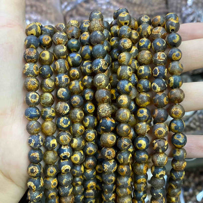 #2 Round Aagte Beads 6mm/8mm/10mm