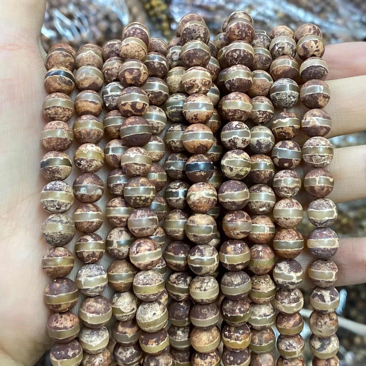 #2 Round Aagte Beads 6mm/8mm/10mm