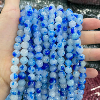 Color Jade Beads Round Smooth/Faceted Beads 6mm/8mm/10mm