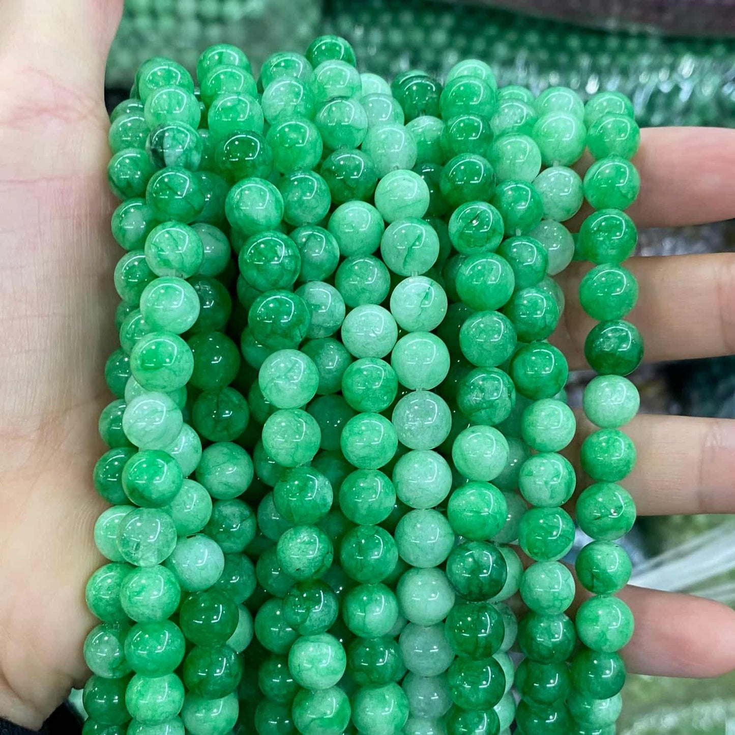 Color Jade Beads Round Smooth/Faceted Beads 6mm/8mm/10mm