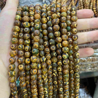 #2 Round Aagte Beads 6mm/8mm/10mm