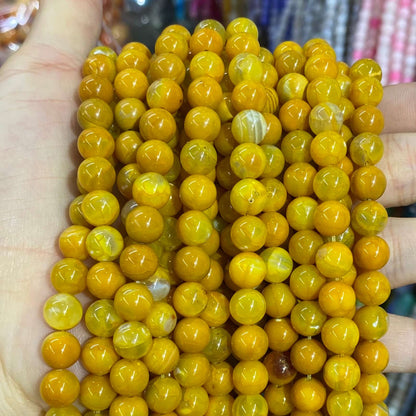 #2 Round Aagte Beads 6mm/8mm/10mm