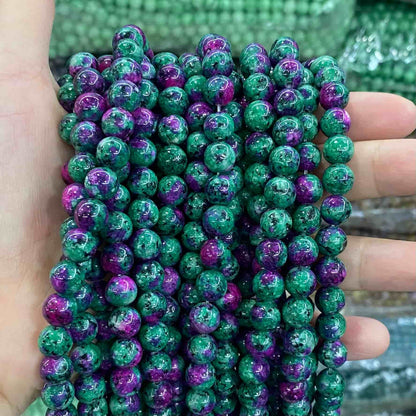 $1.99-8mm Color Jade Beads Round Smooth/Faceted Beads